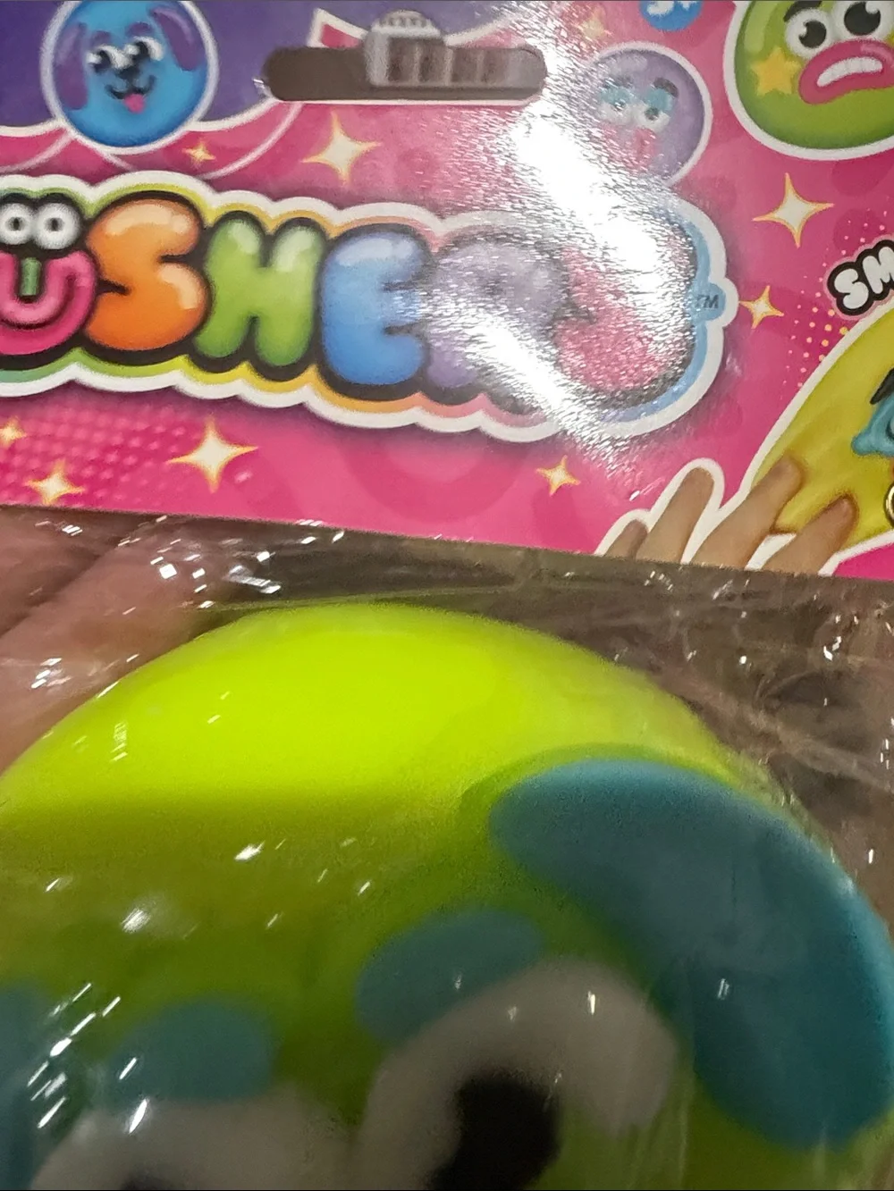 Kids Squishy Toy - Lime Green Puppy Smushers